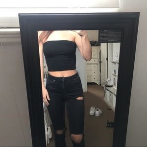 Brandy black tube top